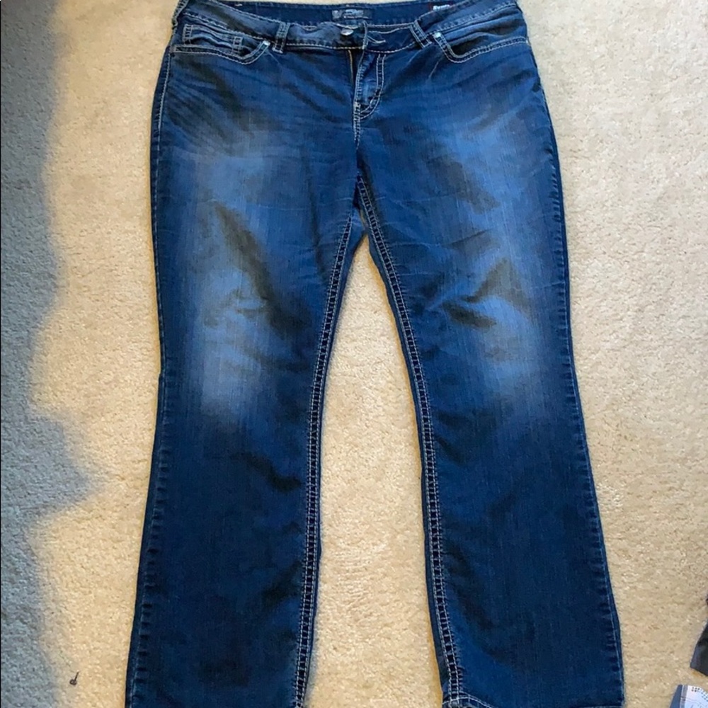 Silver plus size jeans